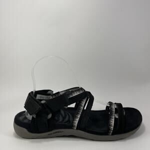 Merrell Terran 3 Cush Lattice Strappy Sandals Womens Size 8 Black Hiking Water